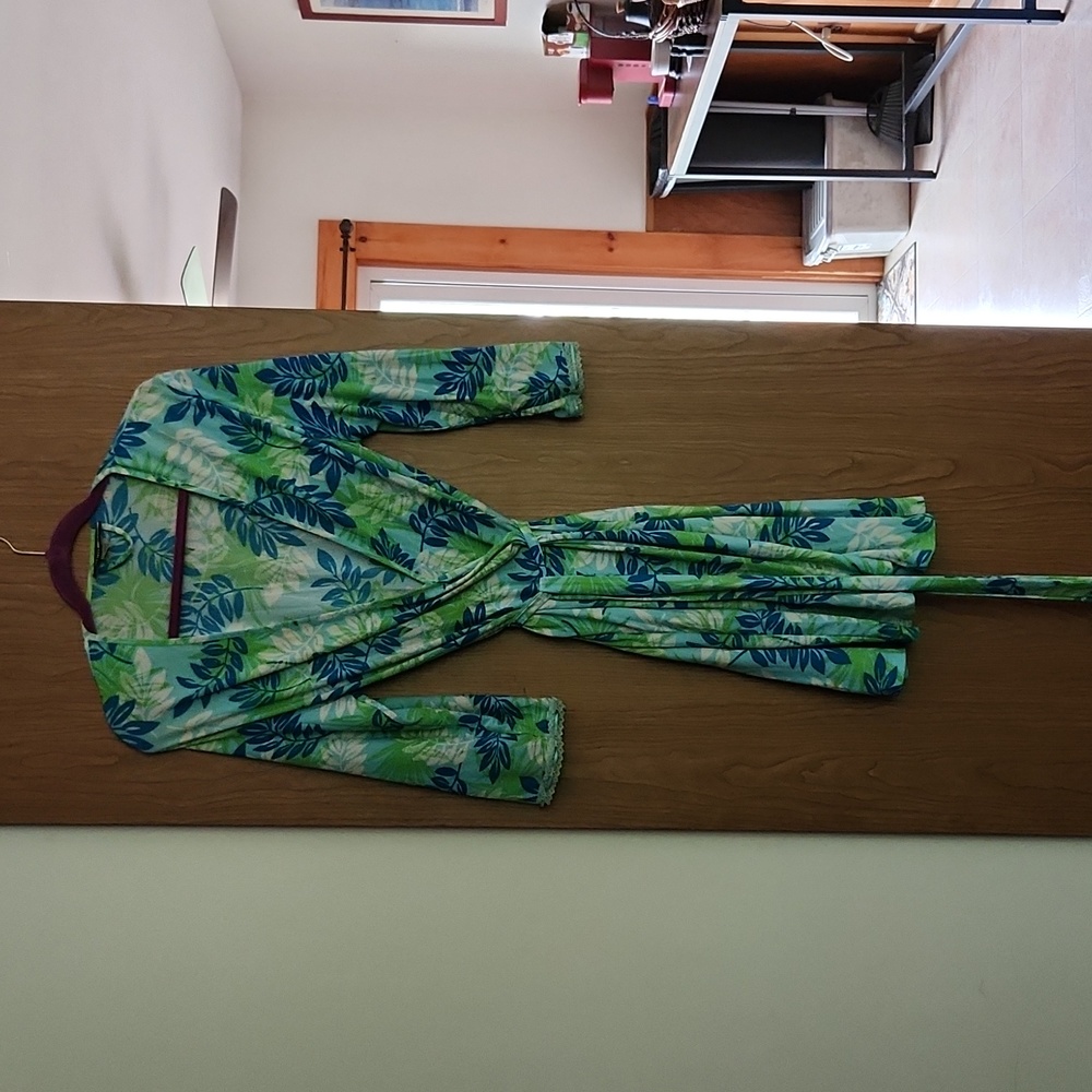 Multi color wrap robe